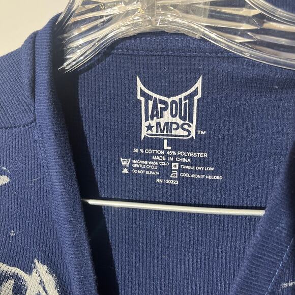 Vintage Y2K TAPOUT MPS Grunge Beat Em All Graphic Long Sleeve Shirt Mens Size‎ L - Picture 4 of 8